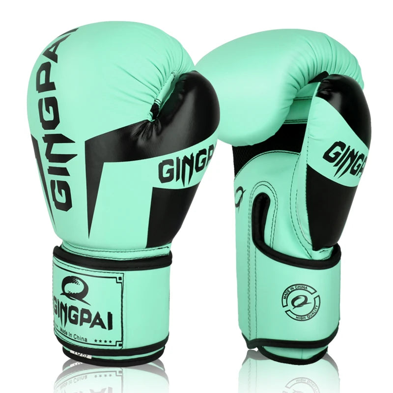 GINGPAI Boxing Gloves for Men Women Kid,Leather Boxing Gloves for Punching Bag,Kickboxing,Muay Thai Fighting Gloves 6/8/10/12oz
