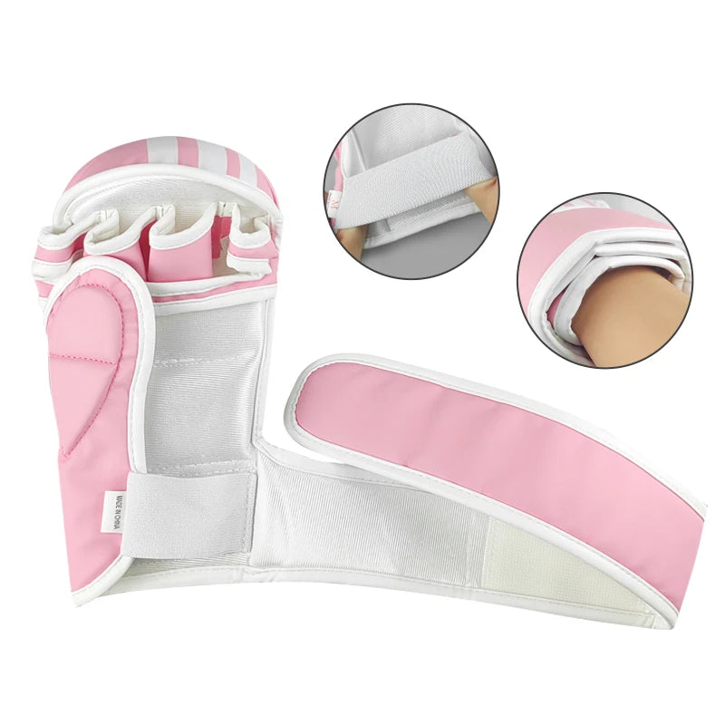 Boxing Gloves Open Palm Training Gloves for MMA Sparring Combat Sports Kickboxing Heavy Bag Workouts Hand Wrist Protection