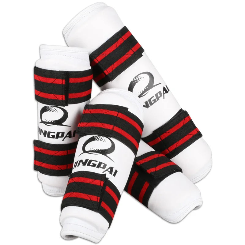 Taekwondo Arm Shin Guards Kick Boxing Protector Sanda Taekwondo Boxing Leggings Ankle Protection for MMA Muay Thai Shin Pads