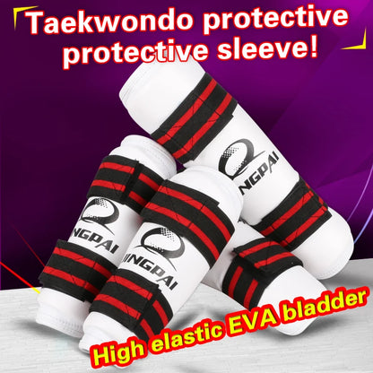 Taekwondo Arm Shin Guards Kick Boxing Protector Sanda Taekwondo Boxing Leggings Ankle Protection for MMA Muay Thai Shin Pads