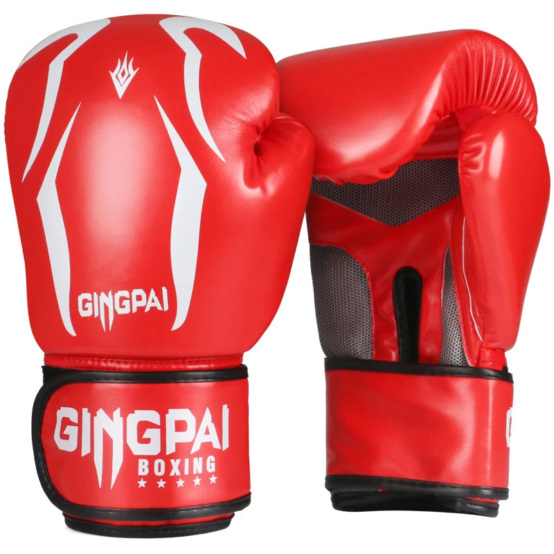 6 8 10 12 OZ Adults Kids Women/Men Boxing Gloves PU Leather MMA Muay Thai Fashionable Boxe De Luva Mitts Sanda GYM Equipments