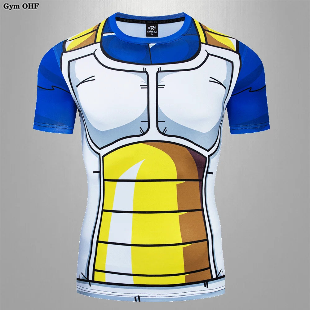 MMA Rashguard Jiu Jitsu Bjj T-Shirt Men Compression Shirts Quick Dry Gym Running Sports Tops Tee Boxing Jersey Mens T Shirt