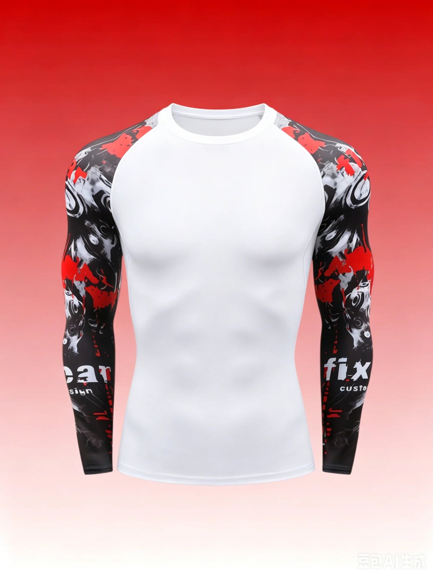 Men's MMA Rashguard T-shirt Long Sleeve Muay Thai BJJ Jiu Jitsu Fitness Gym Boxing Compression Shirt Fitness Gym Wear