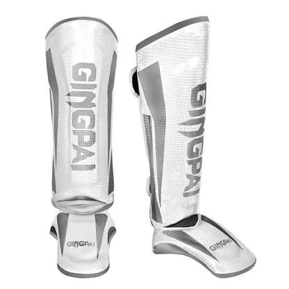 Muay Thai Shin Guard for Combat,Sanda Training,Kid Adult Boxing Leg Protectors With Reinforced Toe Durable Ankle Shin Protection