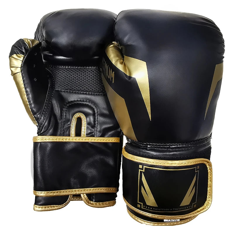 6oz, 8oz, 10oz, 12oz, 14oz, 16oz Boxing Gloves, PU Leather Breathable Professional Boxing Gloves Taekwondo, Muay Thai