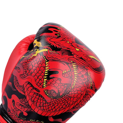 10/12/14OZ Child Adult Muay Thai Boxing Gloves Kickboxing MMA Martial Arts Combat Punching Fight Boxer Mittens Equipment DEO