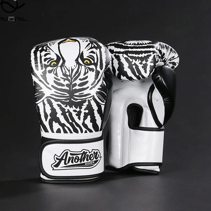 Kick Boxing Gloves 10/12/14oz/16oz PU Leather Professional Muay Thai MMA Kickboxing Glove Silver Sandbag Punch Training Gear