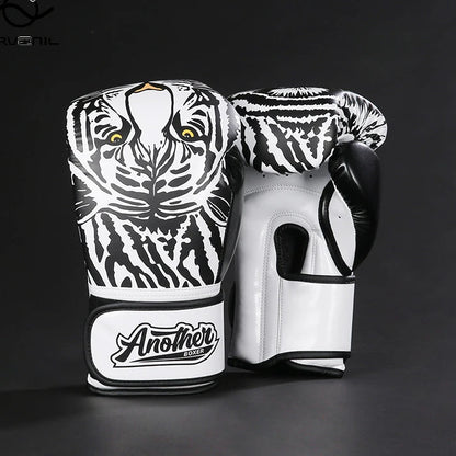 Kick Boxing Gloves 10/12/14oz/16oz PU Leather Professional Muay Thai MMA Kickboxing Glove Silver Sandbag Punch Training Gear