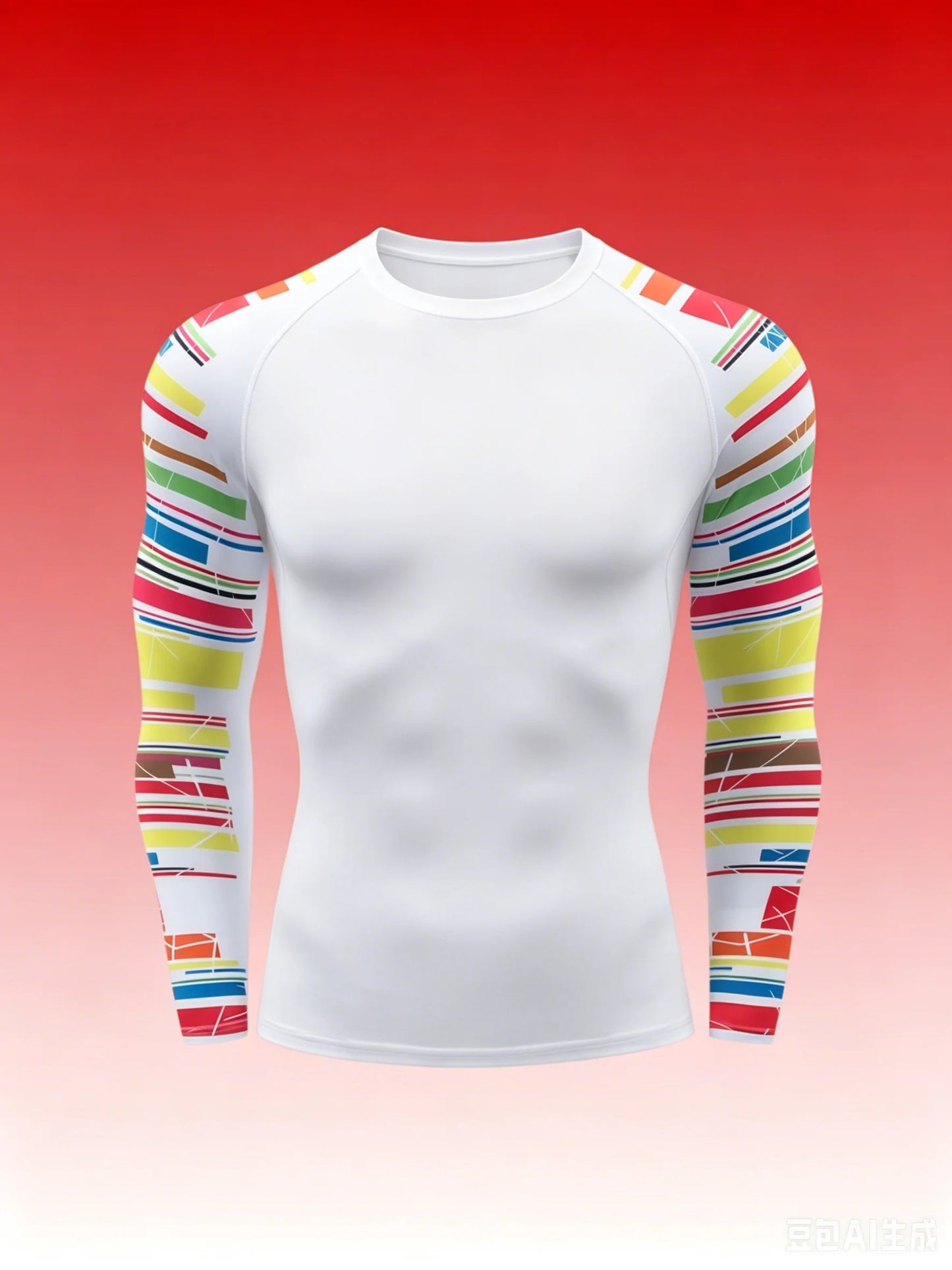 Men's MMA Rashguard T-shirt Long Sleeve Muay Thai BJJ Jiu Jitsu Fitness Gym Boxing Compression Shirt Fitness Gym Wear