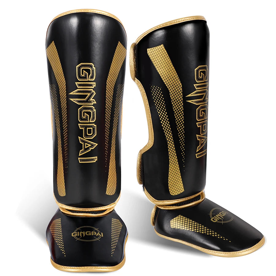 Shin Guards Muay Thai MMA Kickboxing Instep Guard Sparring Protective Leg Shin Pads Boxing Protective Gear Leg Foot Protector