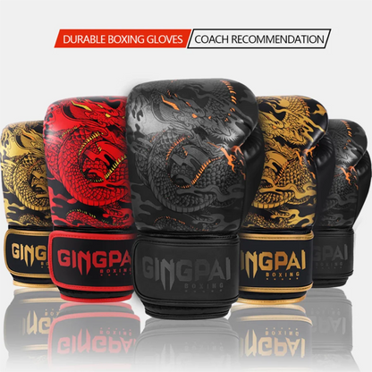 Boxing Gloves 10-14oz PU Leather Muay Thai Guantes De Boxeo Sanda Free Fight MMA Kick Boxing Training Glove For Men Women Kids