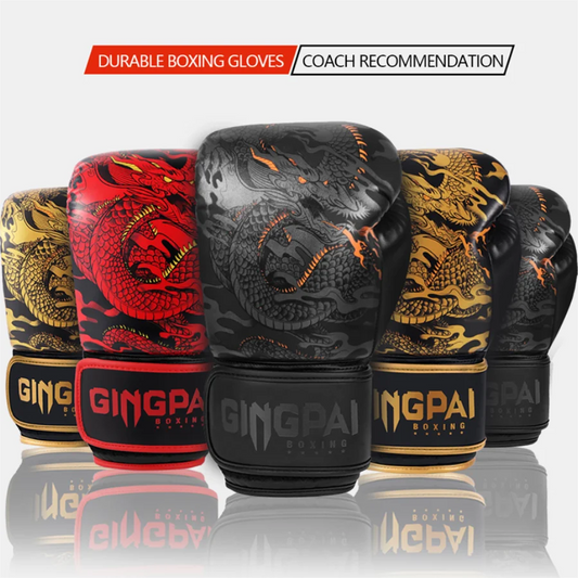 Boxing Gloves 10-14oz PU Leather Muay Thai Guantes De Boxeo Sanda Free Fight MMA Kick Boxing Training Glove For Men Women Kids