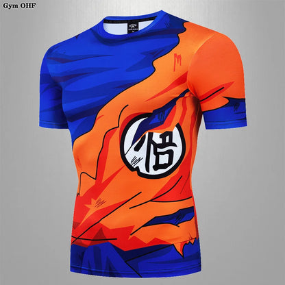 MMA Rashguard Jiu Jitsu Bjj T-Shirt Men Compression Shirts Quick Dry Gym Running Sports Tops Tee Boxing Jersey Mens T Shirt