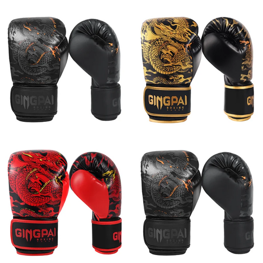 Boxing Gloves 10-14oz PU Leather Muay Thai Guantes De Boxeo Sanda Free Fight MMA Kick Boxing Training Glove For Men Women Kids