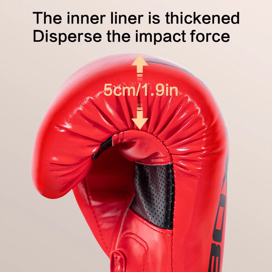 4/6/8/10/12oz Boxing Gloves Professional Adult Sanda Muay Thai Fighting Gloves Men Kid Women Training Sandbag Free Fight MMA