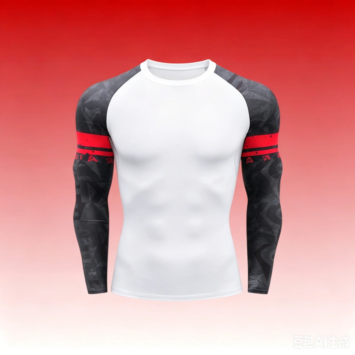 Men's MMA Rashguard T-shirt Long Sleeve Muay Thai BJJ Jiu Jitsu Fitness Gym Boxing Compression Shirt Fitness Gym Wear