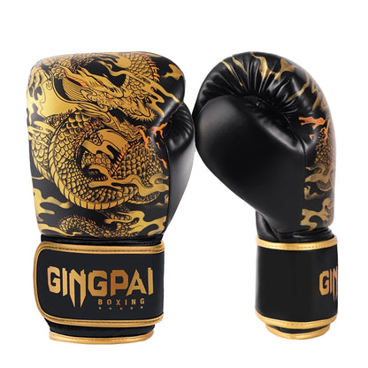 Boxing Gloves 10-14oz PU Leather Muay Thai Guantes De Boxeo Sanda Free Fight MMA Kick Boxing Training Glove For Men Women Kids
