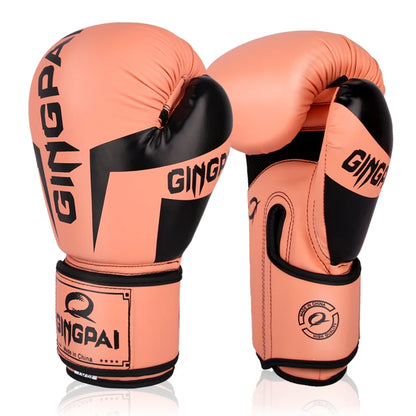 GINGPAI Boxing Gloves for Men Women Kid,Leather Boxing Gloves for Punching Bag,Kickboxing,Muay Thai Fighting Gloves 6/8/10/12oz