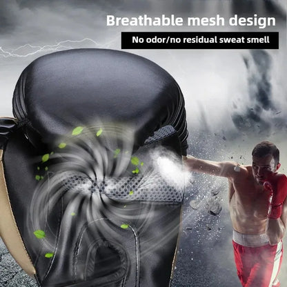 6oz, 8oz, 10oz, 12oz, 14oz, 16oz Boxing Gloves, PU Leather Breathable Professional Boxing Gloves Taekwondo, Muay Thai