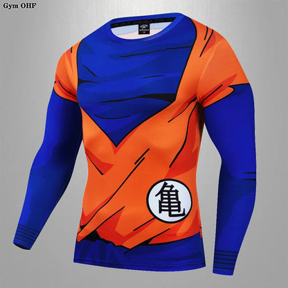 MMA Rashguard Jiu Jitsu Bjj T-Shirt Men Compression Shirts Quick Dry Gym Running Sports Tops Tee Boxing Jersey Mens T Shirt