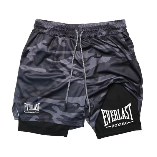 Shorts Esportivo Masculino 2 em 1 — Estampa Everlast
