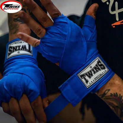 BANDAGEM TWIN-5M Boxing Hand Wraps Muay Thai Training MMA Bandages White Boxing Hand Guard
