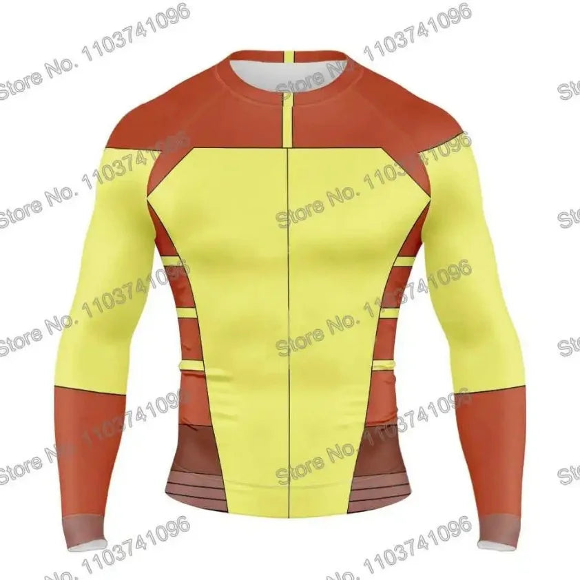 Invincible Cosplay Rash Guard Diving T Shirt BJJ RashGuard Long Short Sleeve MMA Clothing Men Women Viltrumite Gym Shirt Costume