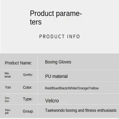 6/8/10/12/16Oz Kids Adult Boxing Gloves PU Breathable Professional Sanda Muay Thai FightinProfessional Sanda Muay Thai Fighting Gloves Taekwondo Punching Glovesg Gloves Taekwondo Punching Gloves