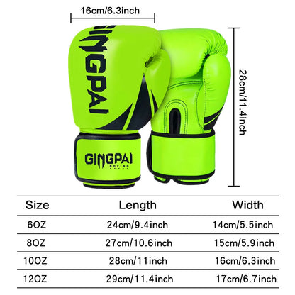 6/8/10/12 oz Boxing Gloves Professional Adult Boxing Muay Thai Fighting Gloves Men's and Women's Training Combat Gloves MMA