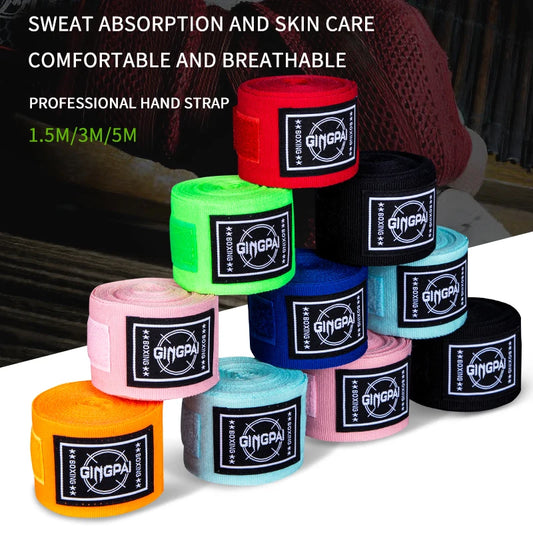 1.5/3/5M Boxing Gloves Elastic Boxing Hand Wraps Breathable Muay Thai Hand Bandage for Kickboxing Muay Thai & MMA