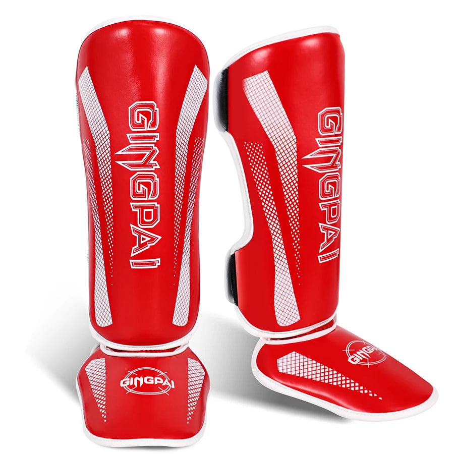 Shin Guards Muay Thai MMA Kickboxing Instep Guard Sparring Protective Leg Shin Pads Boxing Protective Gear Leg Foot Protector