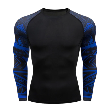 Men's MMA Rashguard T-shirt Long Sleeve Muay Thai BJJ Jiu Jitsu Fitness Gym Boxing Compression Shirt Fitness Gym Wear