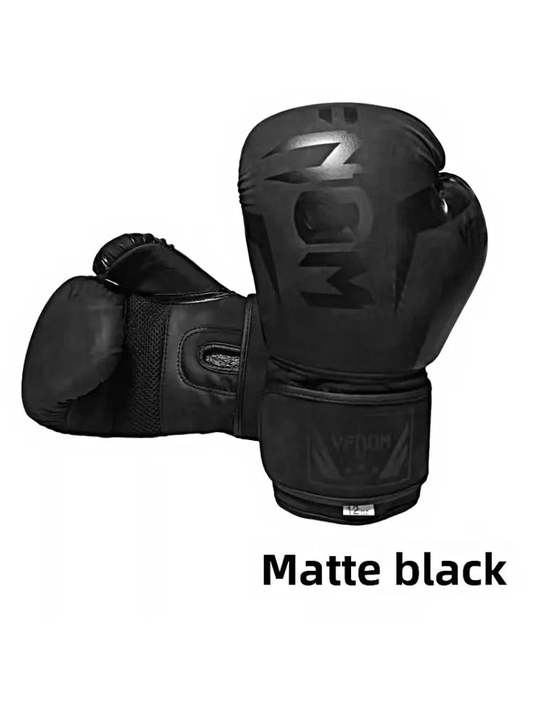 6oz, 8oz, 10oz, 12oz, 14oz, 16oz Boxing Gloves, PU Leather Breathable Professional Boxing Gloves Taekwondo, Muay Thai