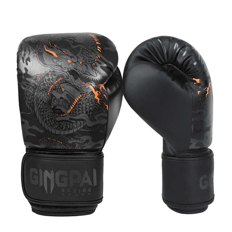 Boxing Gloves 10-14oz PU Leather Muay Thai Guantes De Boxeo Sanda Free Fight MMA Kick Boxing Training Glove For Men Women Kids