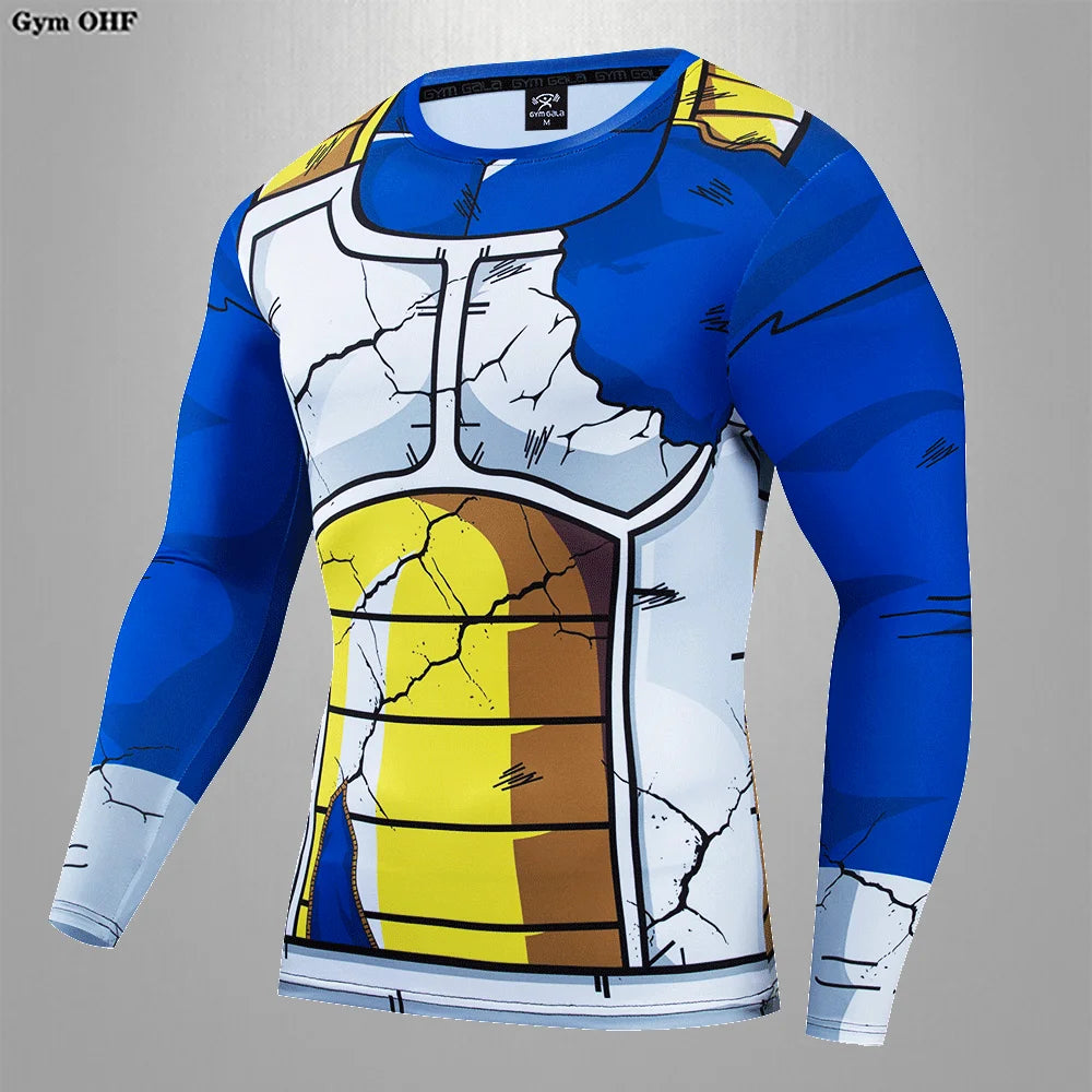 MMA Rashguard Jiu Jitsu Bjj T-Shirt Men Compression Shirts Quick Dry Gym Running Sports Tops Tee Boxing Jersey Mens T Shirt