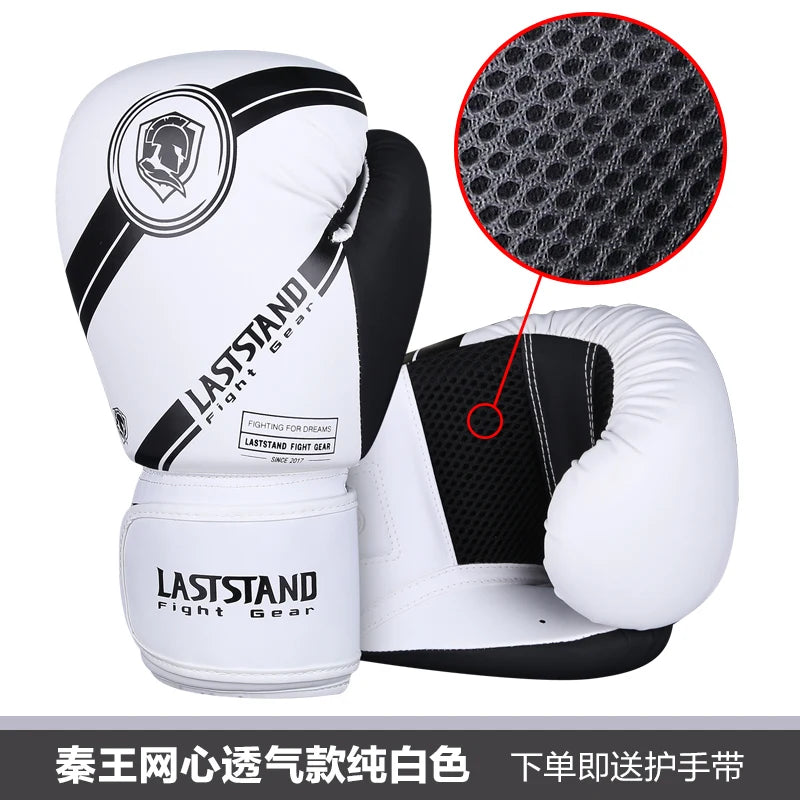 Boxing Gloves 8 10 12 14OZ PU Leather Muay Thai Guantes De Boxeo Sanda Free Fight MMA Kick Boxing Training Glove For Men Women