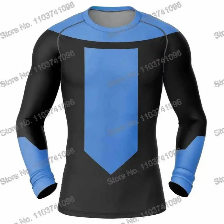 Invincible Cosplay Rash Guard Diving T Shirt BJJ RashGuard Long Short Sleeve MMA Clothing Men Women Viltrumite Gym Shirt Costume