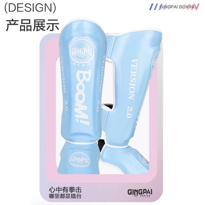 Children Adults Kickboxing Boxing Muay Thai Boxing Shin Guards Ankle Foot Protection Shield Martial Arts Training Equipment