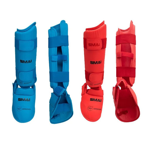 New SMAI karate Leg protectors foot protector WKF SHIN INSTEP good quality protector special shank /shin protectors Italy