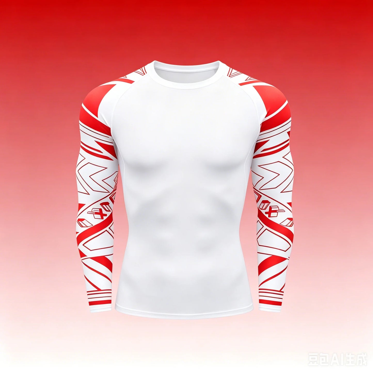 Men's MMA Rashguard T-shirt Long Sleeve Muay Thai BJJ Jiu Jitsu Fitness Gym Boxing Compression Shirt Fitness Gym Wear