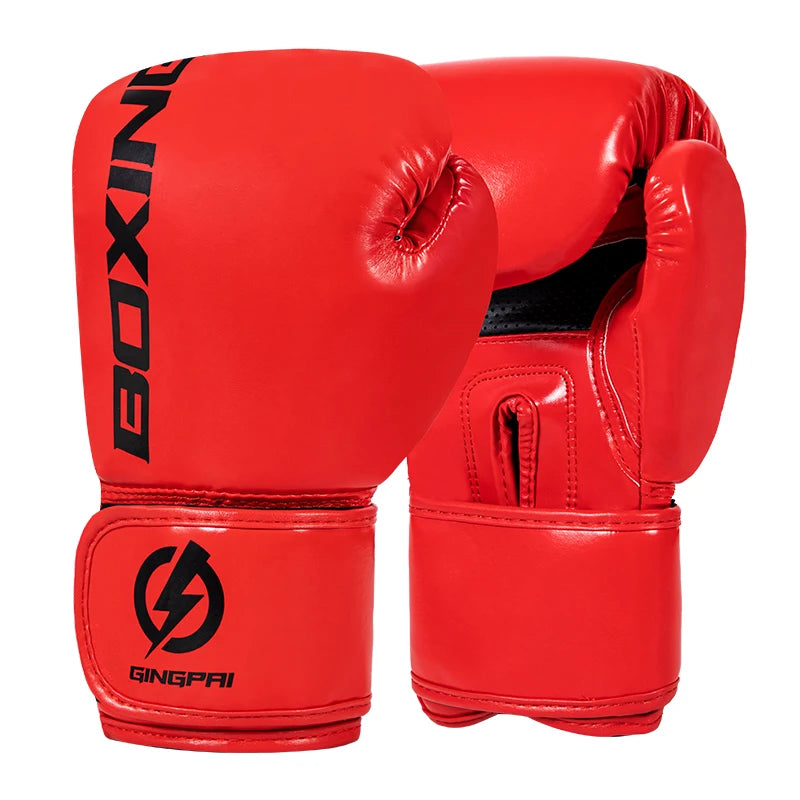 4/6/8/10/12oz Boxing Gloves Professional Adult Sanda Muay Thai Fighting Gloves Men Kid Women Training Sandbag Free Fight MMA