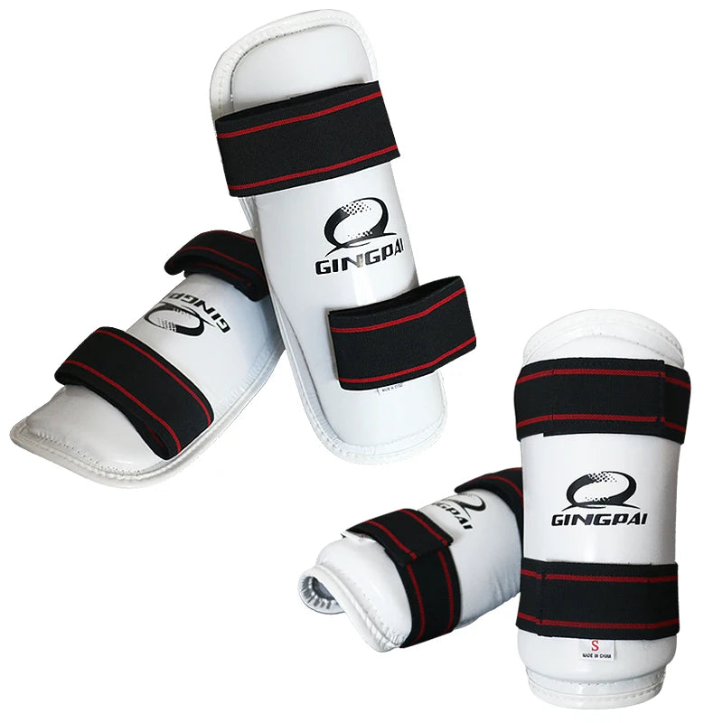 Taekwondo Arm Shin Guards Kick Boxing Protector Sanda Taekwondo Boxing Leggings Ankle Protection for MMA Muay Thai Shin Pads