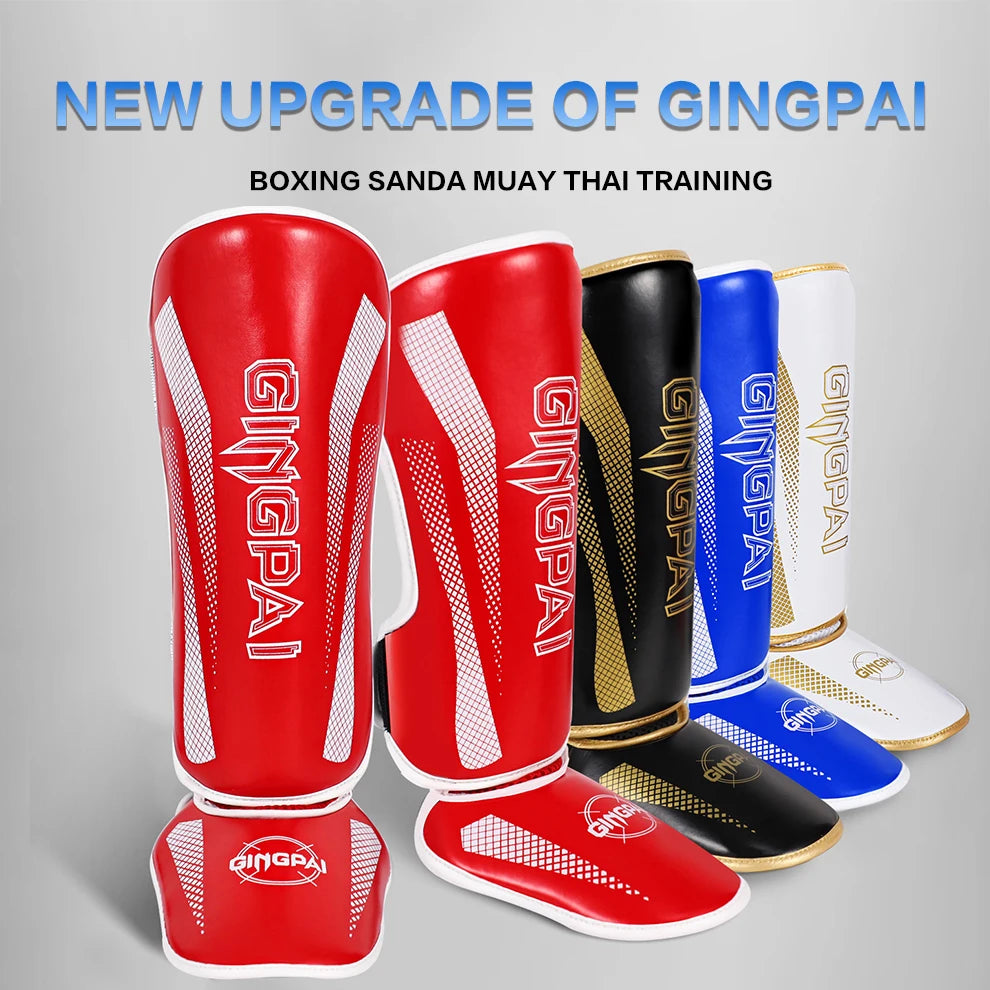 Shin Guards Muay Thai MMA Kickboxing Instep Guard Sparring Protective Leg Shin Pads Boxing Protective Gear Leg Foot Protector