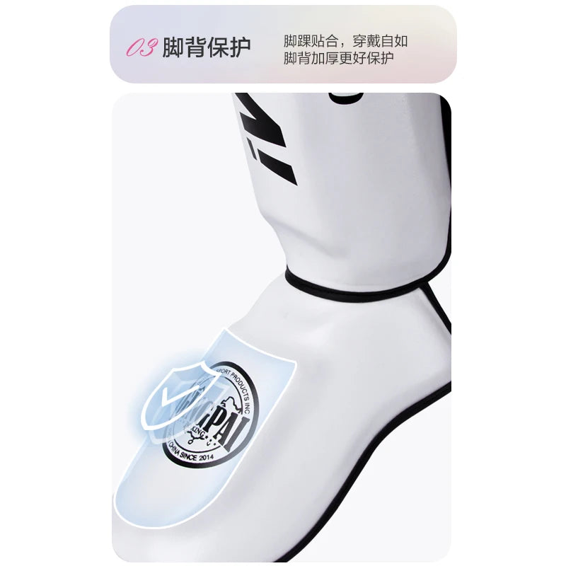 Children Adults Kickboxing Boxing Muay Thai Boxing Shin Guards Ankle Foot Protection Shield Martial Arts Training Equipment