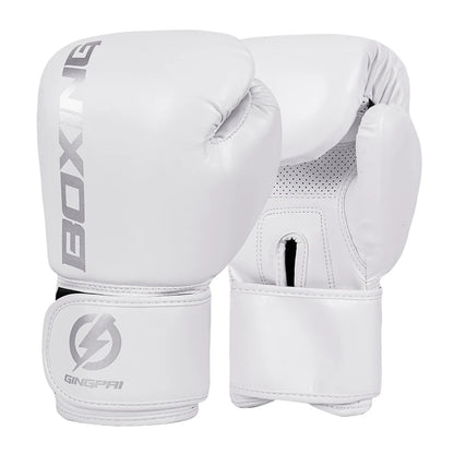 4/6/8/10/12oz Boxing Gloves Professional Adult Sanda Muay Thai Fighting Gloves Men Kid Women Training Sandbag Free Fight MMA
