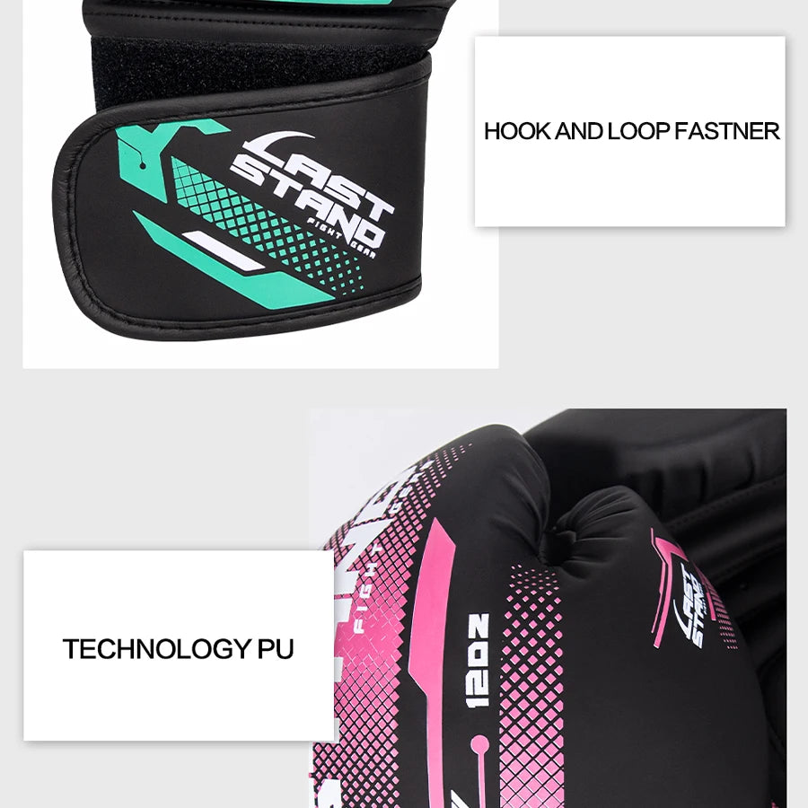 4/6/8/10/12/14/16oz Kids Women/Men Boxing Gloves Sanda Sparring Muay Thai MMA Karate Punch Training Mitts Kickboxing Boxe De Luv