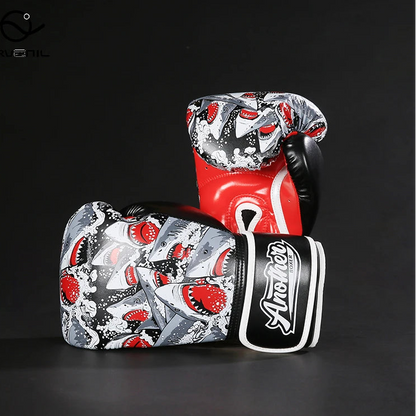 Kick Boxing Gloves 10/12/14oz/16oz PU Leather Professional Muay Thai MMA Kickboxing Glove Silver Sandbag Punch Training Gear