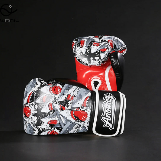 Kick Boxing Gloves 10/12/14oz/16oz PU Leather Professional Muay Thai MMA Kickboxing Glove Silver Sandbag Punch Training Gear
