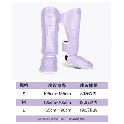 Children Adults Kickboxing Boxing Muay Thai Boxing Shin Guards Ankle Foot Protection Shield Martial Arts Training Equipment