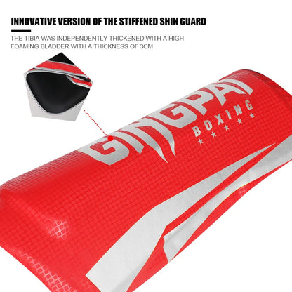 Muay Thai Shin Guard for Combat,Sanda Training,Kid Adult Boxing Leg Protectors With Reinforced Toe Durable Ankle Shin Protection